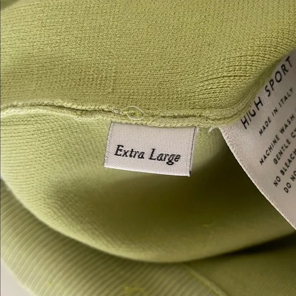 HIGH SPORT Women's Exclusive Kick Cotton-blend Cropped Pants In Lime Green XL - Picture 10 of 13